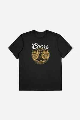 Brixton x Coors Rocky Short Sleeve Tailored Tee Men's Black T-Shirt