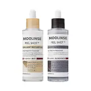 unbrand Peel Shot Glow Rice Peeling Ampoule White Rice Ampoule + Black Rice Ampoule Set, Soft Exfoliating Face & Body Scrub Dead Skin, Blackheads R...