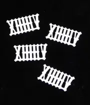 Cuckoo Clock Numeral Set Numbers White Plastic 3/8" 9 mm Height Dial Part