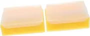 SECFOU Newborn Bathing Sensory Toy 2pcs Soft Sponge Brush Scalp Brush for Infant Hair Skin