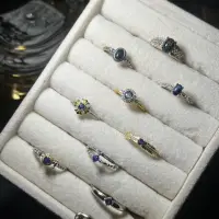 在飛比找蝦皮購物優惠-日系輕珠寶 藍寶石 s925 鍍金 藍寶石 戒指 彼得石 戒