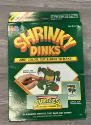 RARE Vintage Teenage Mutant Ninja Turtles Shrinky Dinks Toy Set 1990 90s TMNT
