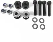 Detachable 4-Point Docking Hardware Kits Compatible for Harley Fatboy Breakout Street Bob Heritage Softail Low Rider Sport Glide 07-23, Sissy Bar Tour Rack Docking Points Mount Bolts (Black)