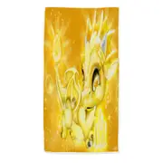 Cute Gift November Yellow Topaz Birthstone Lil Dragon Beach Towels Medium Large Extra Large
