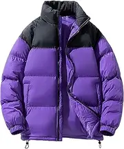 [Maiyifu-GJ] Men's Winter Coat Windbreaker Lightweight Windproof Warm Puffer Jacket Thickened Quilted Padded Coat Outerwear