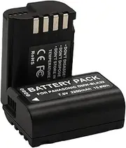 2 Packs 7.2V 2200mAh DMW-BLK22 Battery for Panasonic LUMIX DC-S5 DC-S5K
