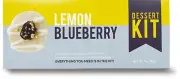Lemon Blueberry Gourmet Artisan Snack Kits, 20 Count Cookies plus Toppings, Easy
