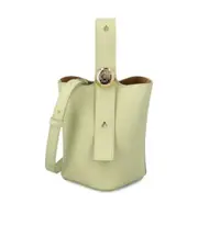 Loewe Pebble Mini Bucket Bag One size Light pear color