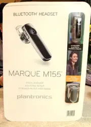 NEW Plantronics Marque M155 Black Wireless Bluetooth Handsfree In-Ear Headset