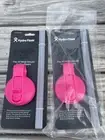 Hydro Flask Water Bottle Wide Mouth Lid w/2 Straws Hot PINK NEW Flip Open Top X2