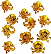 ERINGOGO 12 Pcs Skull Rings Clothing Rings Decor Rings Pirate Party Rings Performance Props Halloween Party Stuff Pirate Pretend Playset Pirate Cosplay Rings Pirate Decor
