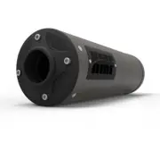 HMF Titan Gunmetal Blackout Slip On XL Loud Yamaha Wolverine | R-Spec | 16-18