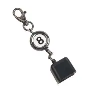 Billiard Chalk Holder，Pool Chalk Holder with Retractable Key Ring,Pool Square