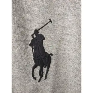 【小比美國代購】【Ralph Lauren POLO】RL 男生大人經典款大馬灰色 POLO衫