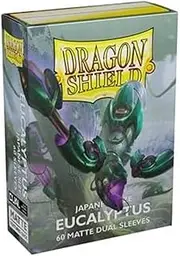 Dragon Shield Japanese Size Sleeves - Matte Dual - Eucalyptus (Lehel), 60-Pack - Premium Card Protection