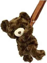 セイル(Sail) Sail Huggy and Go Out Shoulder Bag, Bear Approx. H 10.6 x W 5.1 x D 4.7 inches (27 x 13 x 12 cm) (Does not Include Ears and Tail) 858737 (BR)