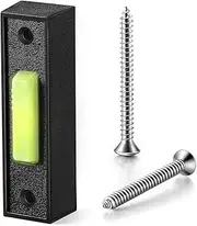 SVRITE Universal Garage Door Opener Switch 41A4166 Wired Lighted Wall Mounted Push Button Black Finish with White Center Button