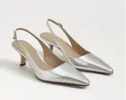 Sam Edelman Bianka Slingback Soft Silver Metallic Pump Women's sizes 6-11/ NEW!!