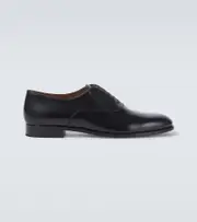 [Loro Piana] Loro Piana Sergio Walk leather Oxford shoes AU 12 black