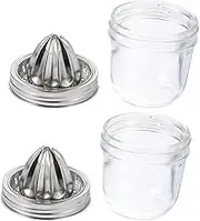 2pcs Stainless Steel Handheld Citrus Juicer Portable Manual Squeezer for Orange and Lemon Reliable Juicing Tool for Home Kitchen Use Effortless Juice Extraction