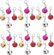 CVUTOVO 36Pcs Colorful Pet Collar Bells DIY Iron Bells for Cats and Dogs Soft Chime for Pet Collars Keychains and Decorations Sturdy Construction Adaptable Fit Pet Supplies