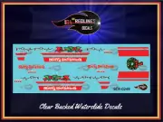 1/64 '83 Chevy Silverado Merry Christmas' CUSTOM Decal SCR-0249