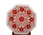 12" Marble Octagon Dining Cofee Center Corner Side Inlay Malachite Table Top w81