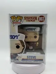 Funko Pop! Television Stranger Things Steve Ahoy #803 With Protector