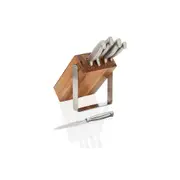 6pc Stanley Rogers Quickdraw II Stainless Steel Kitchen Chef Knife Block Set