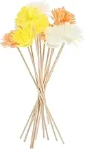 Healvian 12pcs Dried Flower Diffuser Sticks For Home Decorative Flowers for Diffuser Oil Sticks Refill Flower Rattan Paper Assorted Color