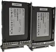 2 Pack Micron 400GB 2.5" SSD 6G/S RealSSD P400e MTFDDAK400MAR-1K1AA (Renewed)