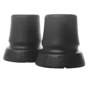 REBOTEC Big Foot 22mm Wide Base Crutch Rubber Black Crutches Ferrules Tips Tip