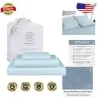 Breathable 600 Thread Count Twin XL Bedding Set - Elegant Damask Stripe Design