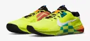 Nike Metcon 7 AMP Volt Bright Spruce Checkered DH3382-703 Men's 7.5 Women's 9