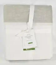 Pottery Barn Belgian Flax Linen Natural Linen Cal King Bed Skirt 14" Drop NEW