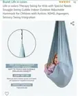 Sensory Swing,Kid,Educational Center,Cuddle Hammock Autism,Yoga,Hammock,Therapy