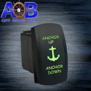 Rocker switch 6M86GM 12V ANCHOR UP ANCHOR DOWN LED green MOMENTARY marine boa...