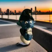 VINTAGE POLICE SMURF PEYO 1981 SCHLEICH