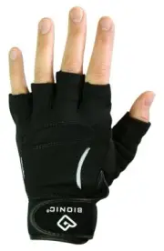 BIONIC Women's Fitness Gloves Medium Black Fingerless
