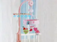 在飛比找Yahoo!奇摩拍賣優惠-小市民倉庫~可愛粉色兔~嬰兒旋轉床頭鈴玩具~音樂旋轉布藝床鈴