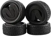 Soft Rubber Tires Tyre for RC 1:10 On Road Car Pack of 4