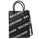 BALENCIAGA 巴黎世家 693805 新版LOGO印花兩用紙袋包.黑