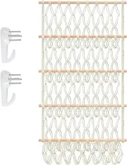 Stuffed Toy Storage Hammock,Toy Storage Net,Hanging Toy Organizer,Plush Doll Holder,4-Layer Large Capacity Stuffed Toy Storage Hammock for Kindergarten Playroom Bedroom Corner (beige)