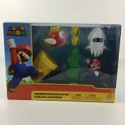 Nintendo Super Mario Underwater Diorama Playset Figures New Sealed 2019 Jakks