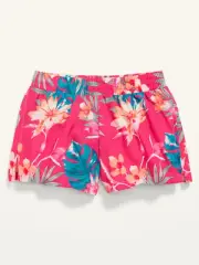 Old Navy Kid Girls Go-Dry Cool Floral Palm Printed Run Shorts Size XL or XXL