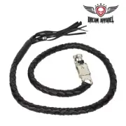50" Long Black Get Back Whip for Motorcycles - free shipping