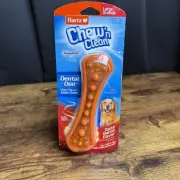 Hartz Chew ‘n Clean Dental Duo Bacon Flavor Large Orange