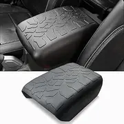 ANMOSVO for Jeep Wrangler JL Center Console Cover - Waterproof Armrest Cover Protector Pet Pad Mat Cover Interior Accessories for 2018-2024 Jeep Wrangler JL & Gladiator JT