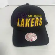 Mitchell & Ness Men's Hat NBA Draft Los Angeles Lakers Black Pro Snapback Cap