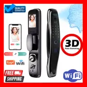 Smart Door Lock 3D Face Recognition TUYA App WiFi Passcode Camera Fingerprint